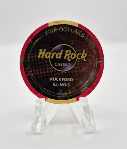 Hard Rock Casino Rockford Illinois 2024 "GRAND OPENING" $5 Casino Chip