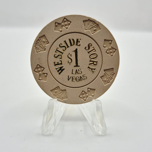 Westside Story Casino Las Vegas Nevada 1981 $1 Casino Chip N0974