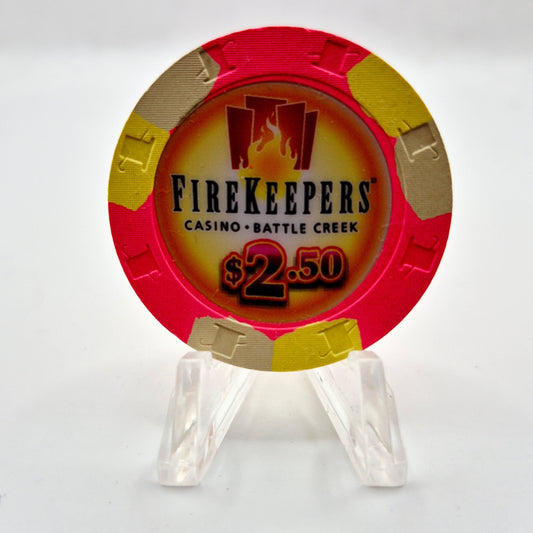 Firekeepers Casino Battle Creek Michigan 2009 $2.50 Casino Chip