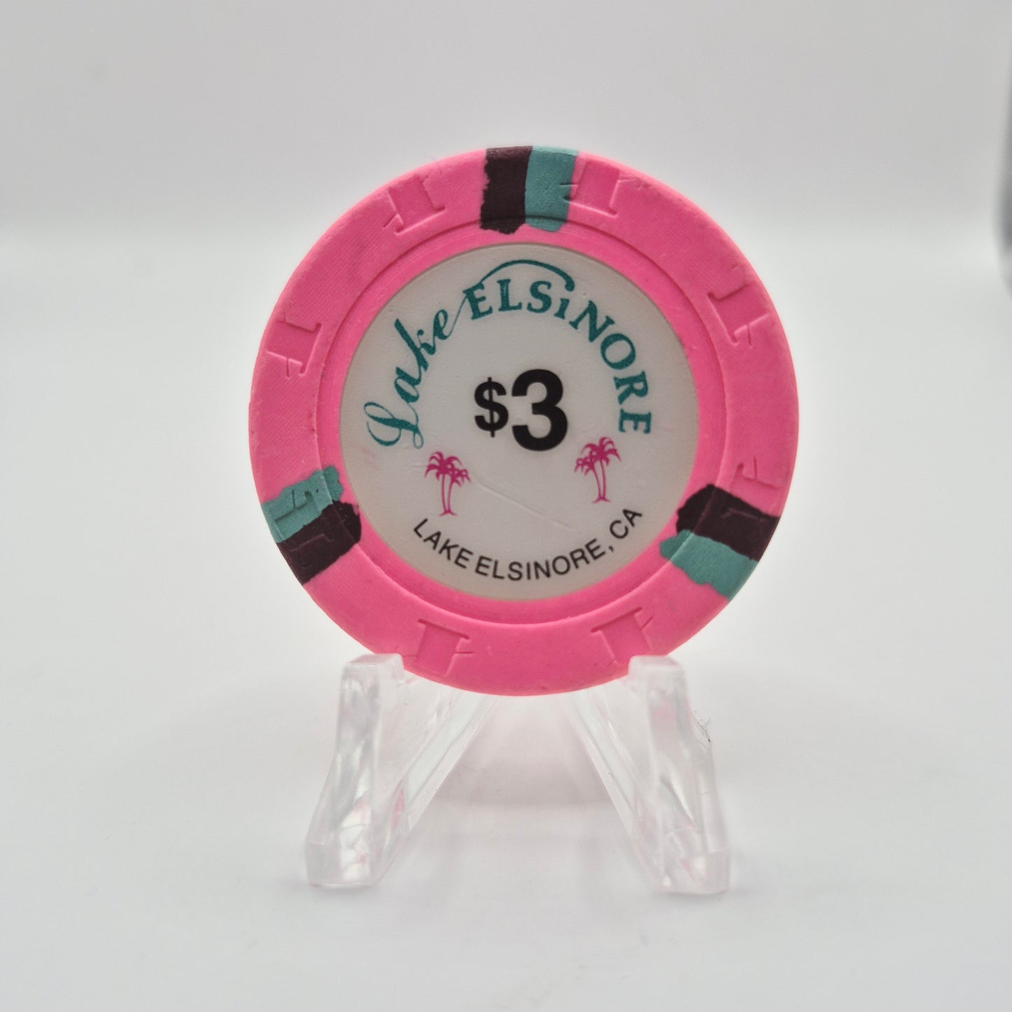 Lake Elsinore Casino Lake Elsinore California $3 Casino Chip *Circulated