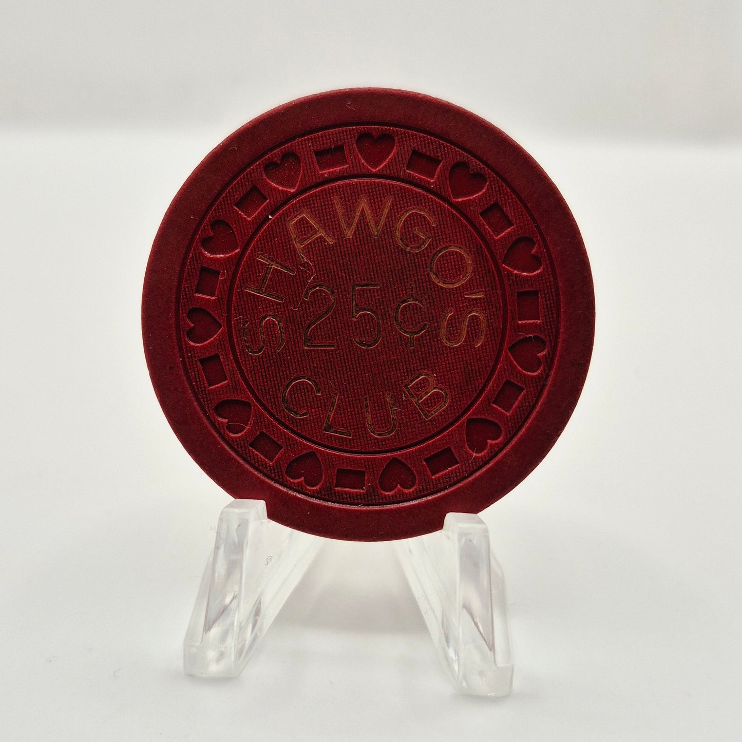 Shawgo's Club Havana Illinois 'Illegal' $.25 Casino Chip CG137057