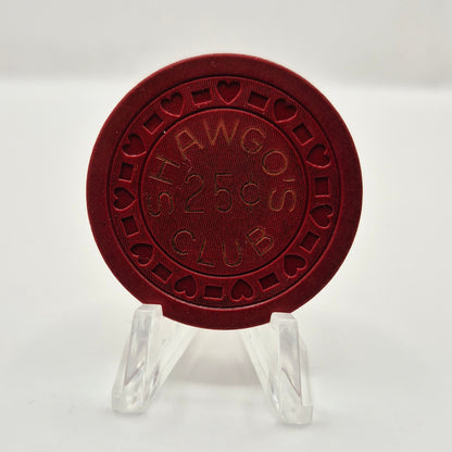 Shawgo's Club Havana Illinois 'Illegal' $.25 Casino Chip CG137057
