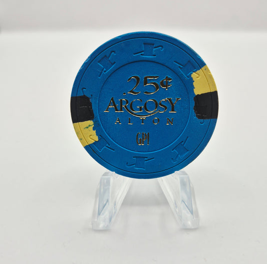 Argosy Riverboat Casino Alton Illinois 2015 $.25 Casino Chip