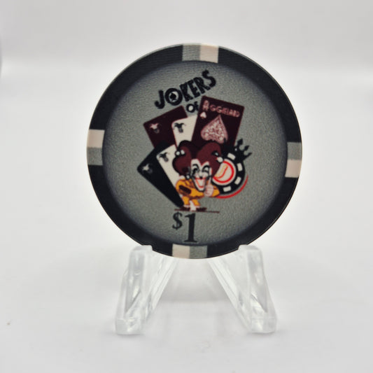 Joker's of Aggieland Poker Room College Station Texas 2023 $1 Casino Chip