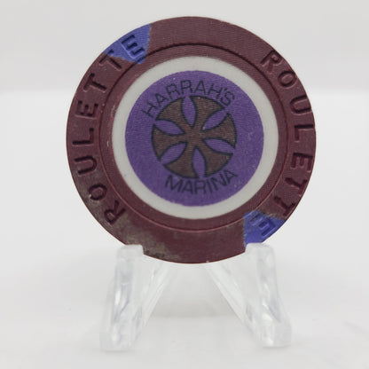 Harrah's Marina Resort Casino Atlantic City New Jersey Roulette Chip