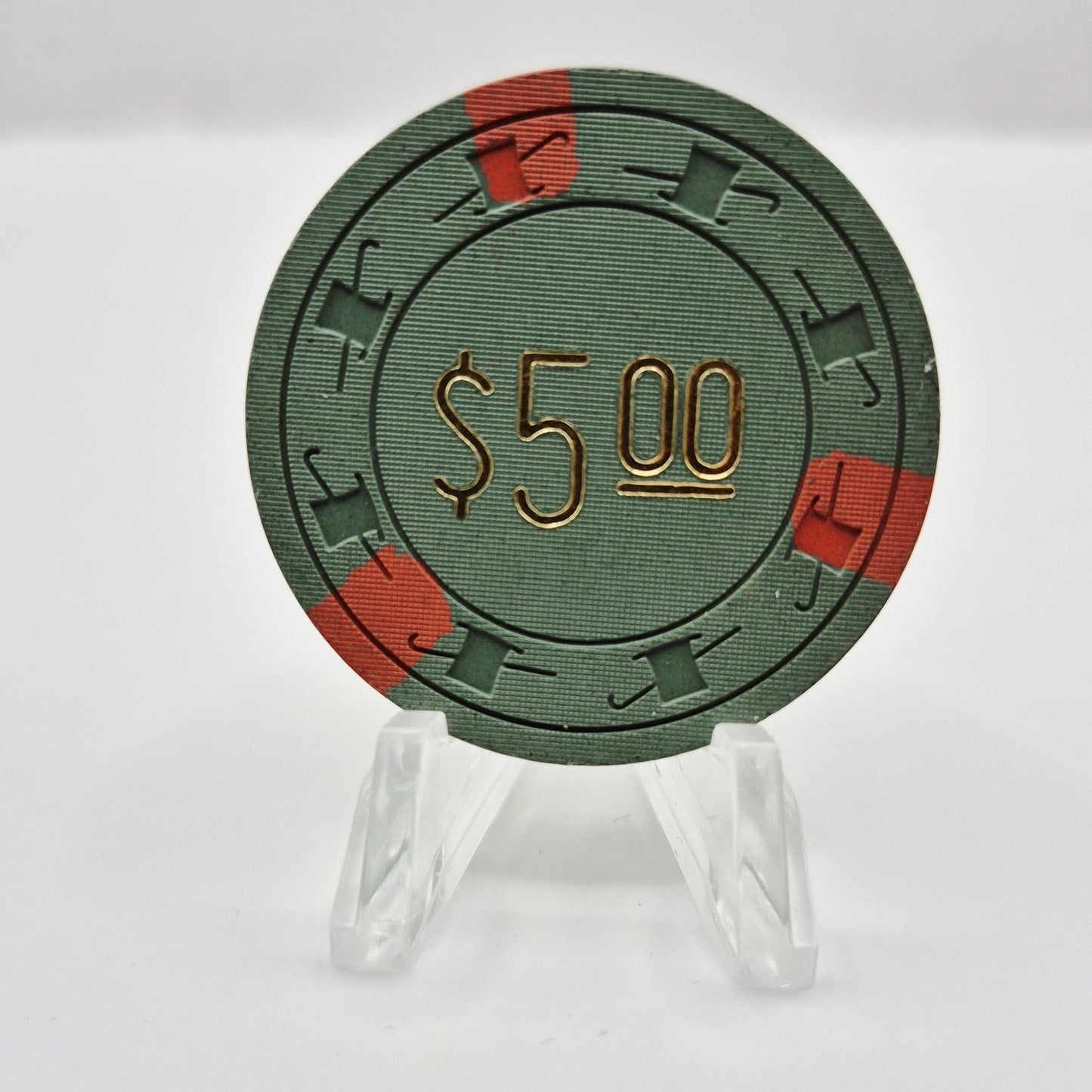 Kit Carson Club Carson City Nevada 1960s $5 Casino  Chip N6159
