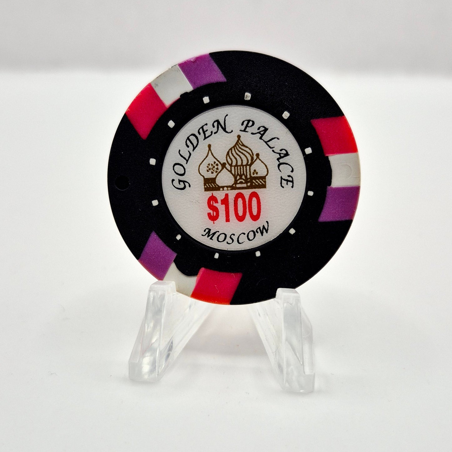 Golden Palace Casino Moscow Russia Federation $100 Casino Chip