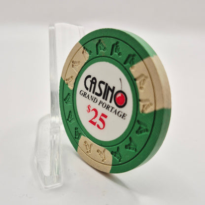 Grand Portage Lodge Casino Grand Portage Minnesota $25 Casino Chip *UNC