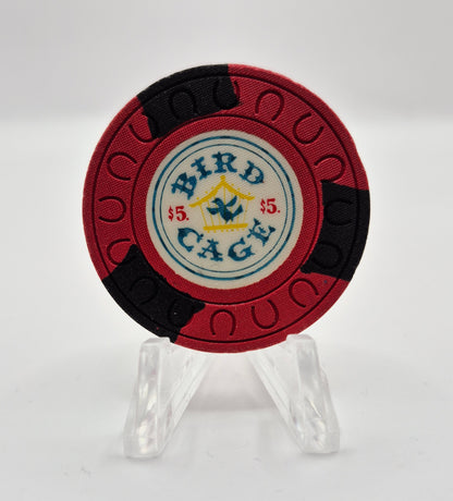 Bird Cage Casino Las Vegas Nevada 1958 $5 Chip N4366