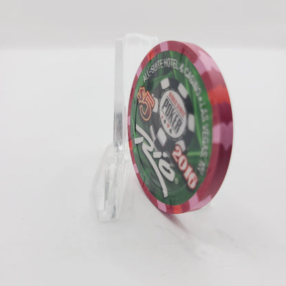 Rio Hotel Casino Las Vegas Nevada 2016 WSOP "Spayed Royal" $5 Casino Chip D2395 LTD 2500