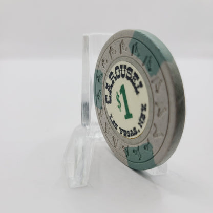 Carousel Casino Las Vegas Nevada 1968 $1 Casino Chip N1428