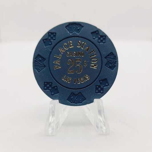 Palace Station Hotel Casino Las Vegas Nevada 1980's $.25 Casino Chip N0995