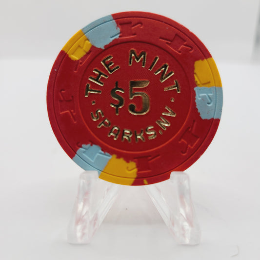 The Mint Casino Sparks Nevada 1985 $5 Casino Chip N5242