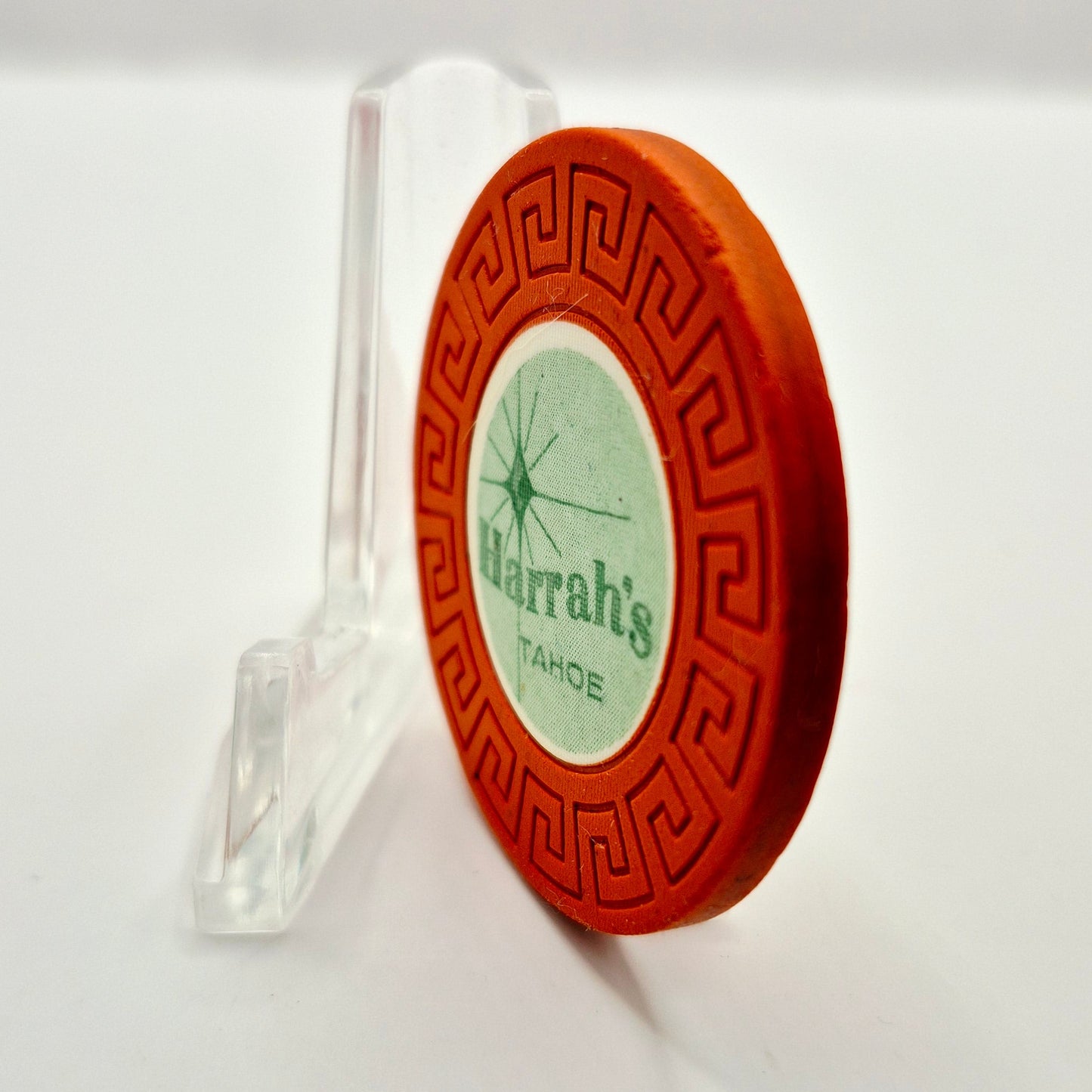 Harrah's Hotel Casino Lake Tahoe Nevada 1966 Roulette Chip N5879