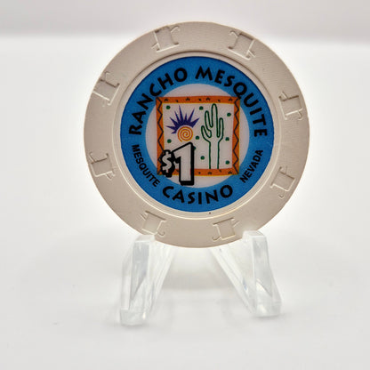 Rancho Mesquite Casino Mesquite Nevada 1997 $1 Casino Chip N8991