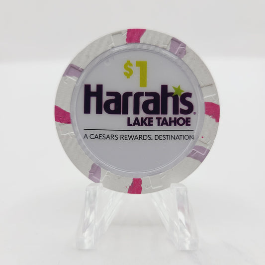 Harrah's Casino Lake Tahoe Nevada "Caesars Reward" 2023 $1 Casino Chip