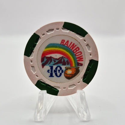 Rainbow Club Card Room Gardena California $.10 Casino Chip