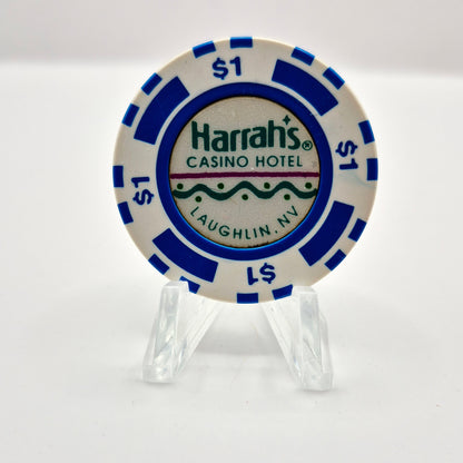 Harrah's Hotel Casino Laughlin Nevada 1992 $1 Casino Chip N0405