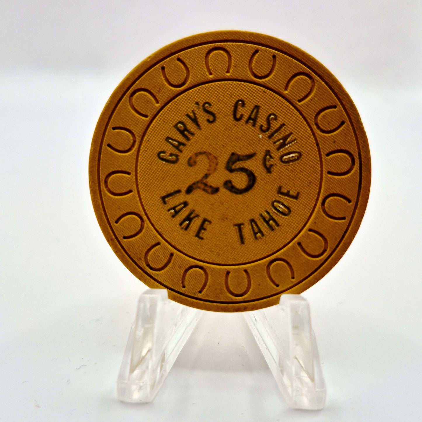 Gary's Casino Lake Tahoe Nevada 1976 $.25 Casino Chip N5079