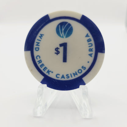 Wind Creek Crystal Casino Oranjestad Aruba $1 Casino Chip