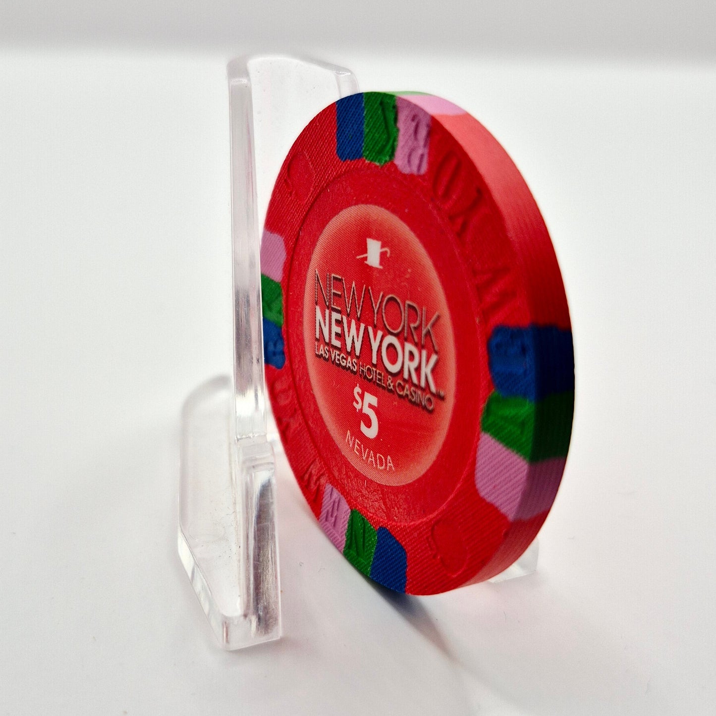 New York New York Hotel Casino Las Vegas Nevada 2011 $5 Casino Chip D0358