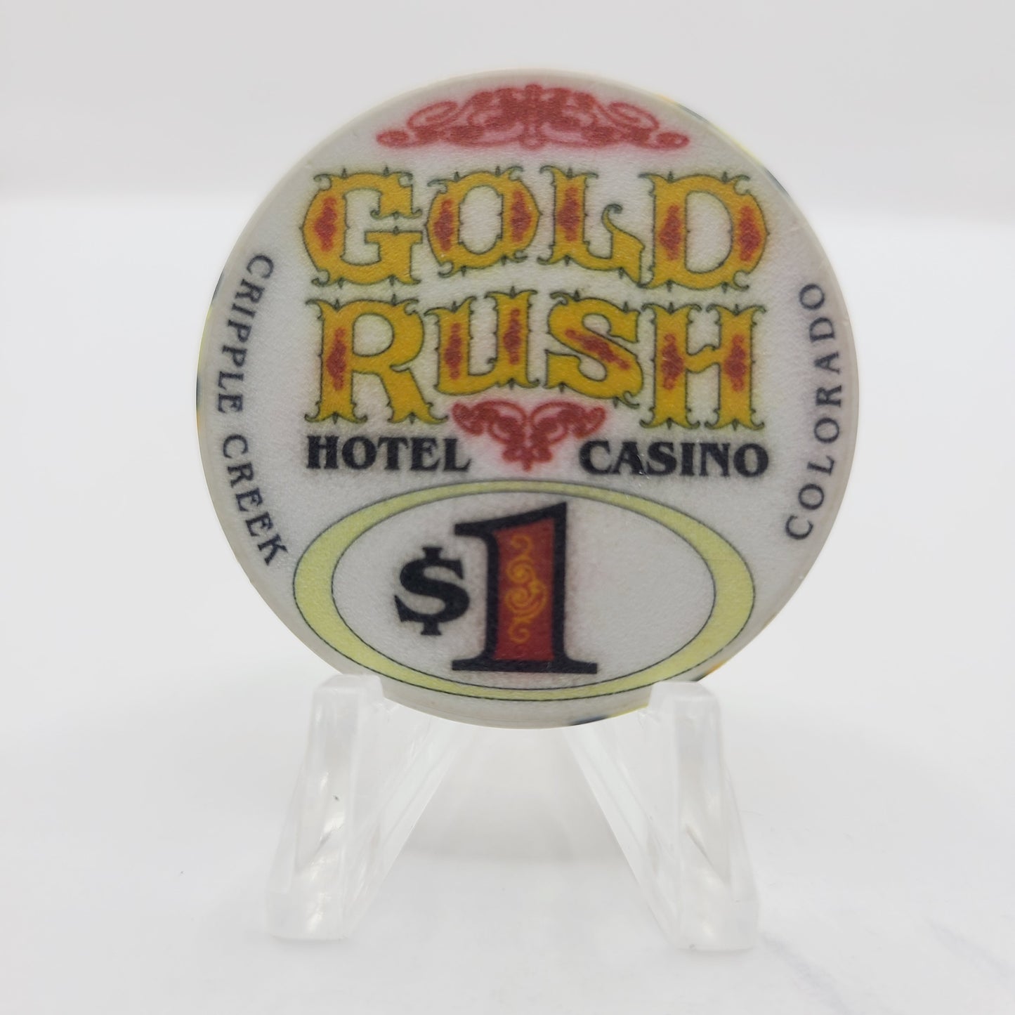 Gold Rush Hotel Casino Cripple Creek Colorado $1 Casino Chip