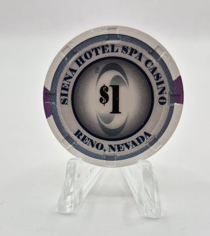 Siena Hotel Casino Reno Nevada 2011 $1 Casino Chip D0118
