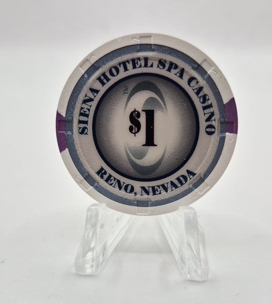 Siena Hotel Casino Reno Nevada 2011 $1 Casino Chip D0118