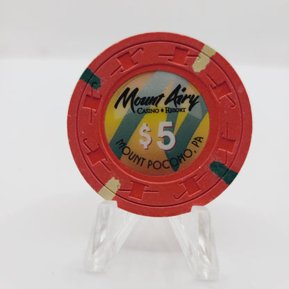 Mount Airy Casino Resort Mount Pocono Pennsylvania 2010 $5 Casino Chip