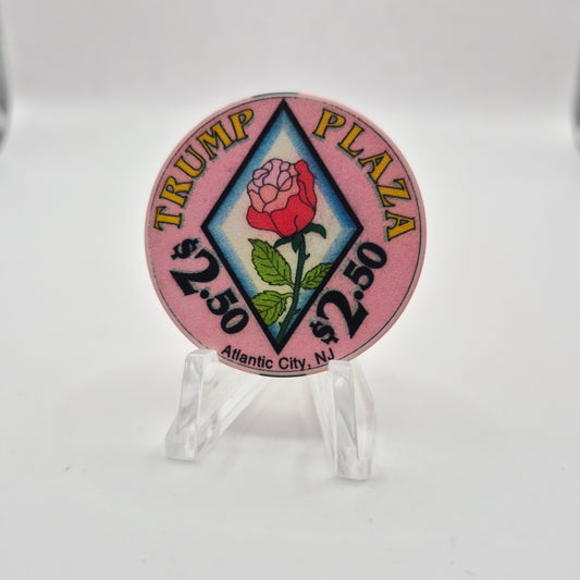 Trump Plaza Resort Casino Atlantic City New Jersey 'Satin' $2.50 Casino Chip
