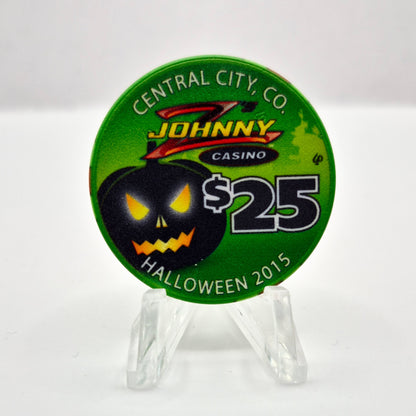 Johnny Z's Casino Central City Colorado 'Halloween 2015' $25 Casino Chip