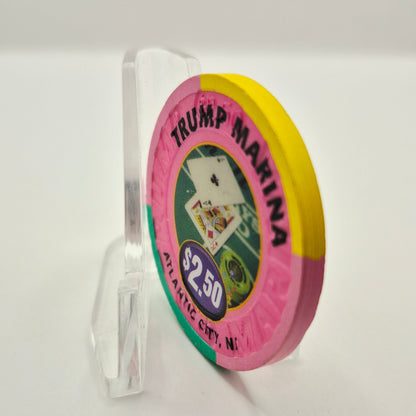 Trump Marina Hotel Casino Atlantic City New Jersey $2.50 Casino Chip