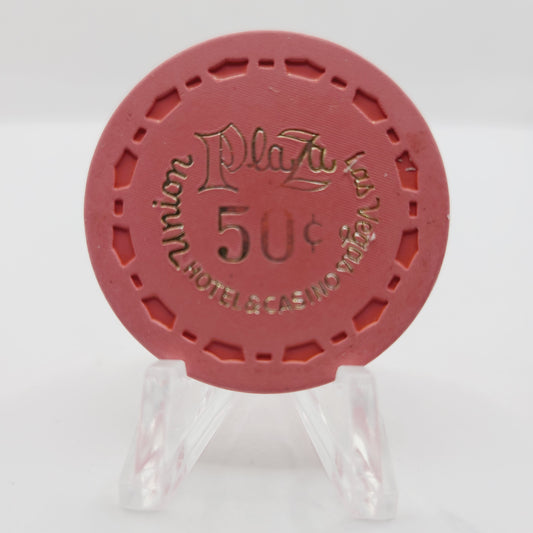 Union Plaza Hotel Casino Las Vegas Nevada 1971 $.50 Casino Chip N2284