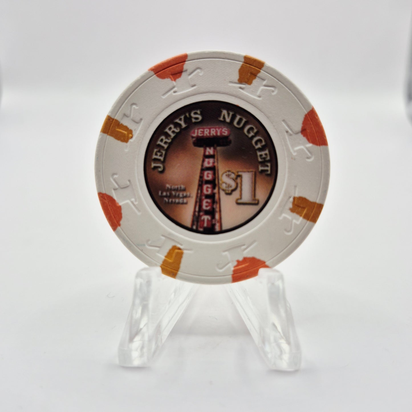 Jerry's Nugget Casino Las Vegas Nevada 2013 $1 Casino Chip D1006 *Circulated