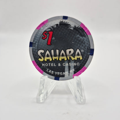 Sahara Hotel Casino Las Vegas Nevada 1995 $1 Casino Chip N2364
