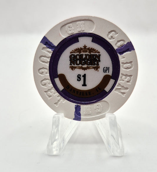 Golden Nugget Casino Danville Illinois 2023 $1  Casino Chip
