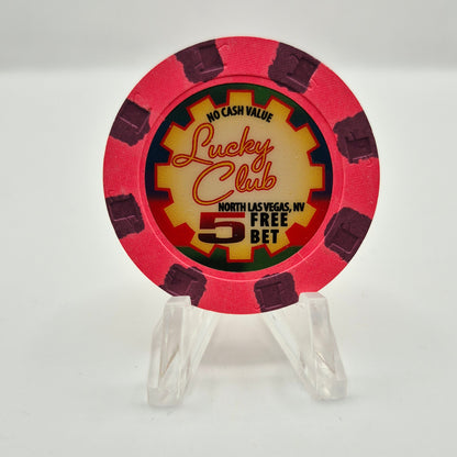 Lucky Club Casino Las Vegas Nevada $5 NCV Casino Chip CG332401