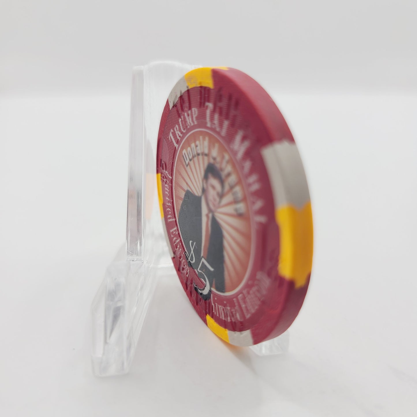 Trump Taj Mahal Atlantic City New Jersey "Donald J. Trump" $5 Casino Chip