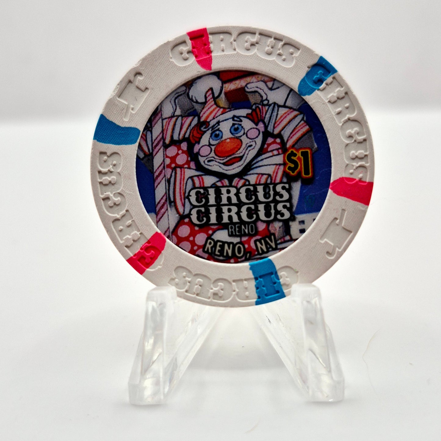 Circus Circus Hotel Casino Reno Nevada 2015 $1 Casino Chip D1803