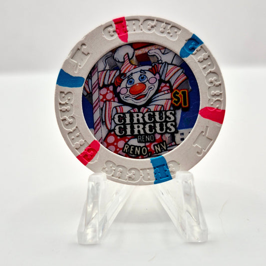 Circus Circus Hotel Casino Reno Nevada 2015 $1 Casino Chip D1803