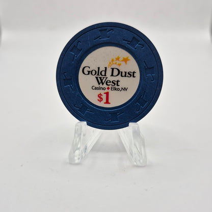 Gold Dust West Casino Elko Nevada 2007 $1 Casino Chip E5971