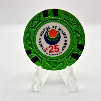 Casino Royale Maho Reef St Maarten $25 Casino Chip CG081590 *SHARP