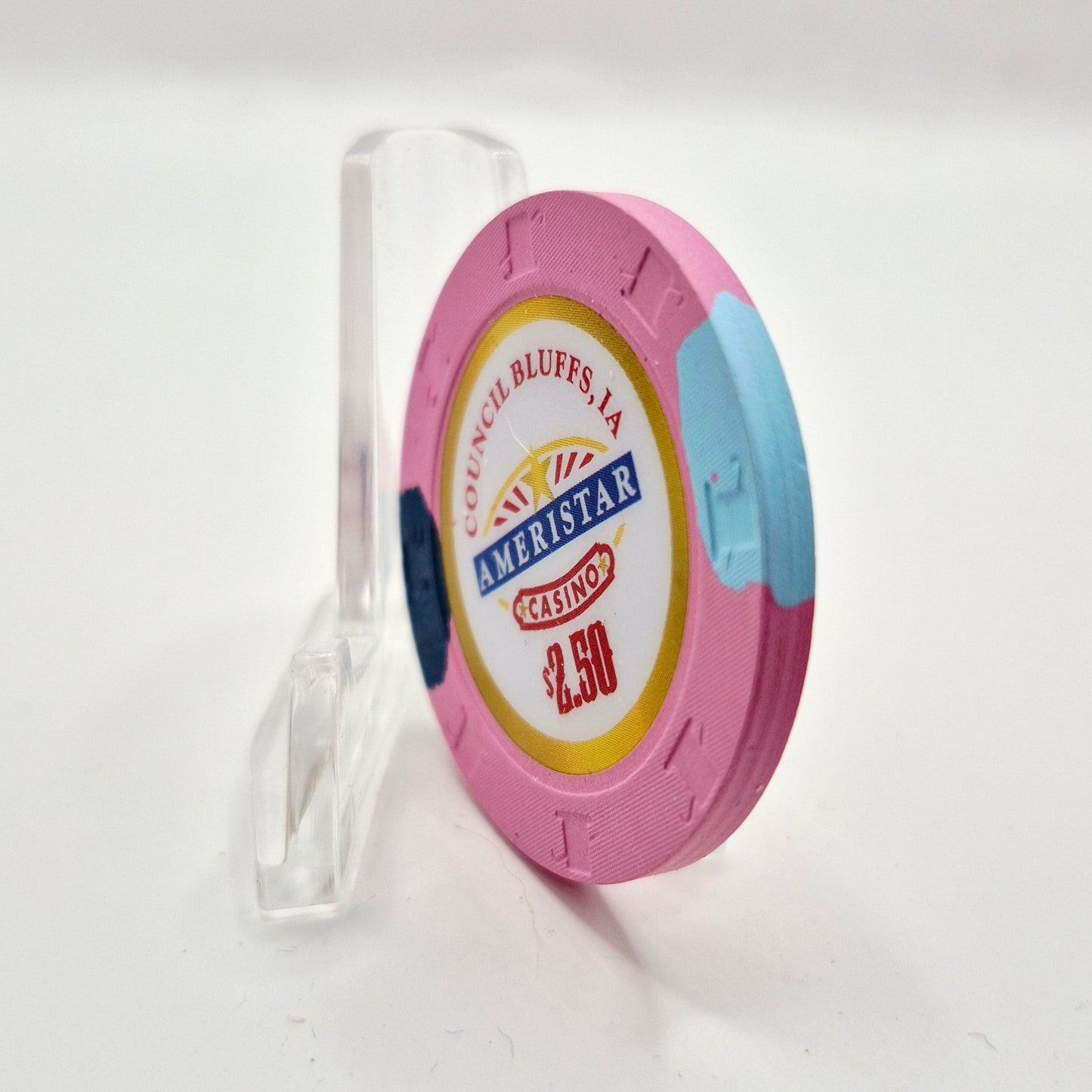 Ameristar Riverboat Hotel Casino Council Bluffs Iowa 2021 $2.50 Casino Chip