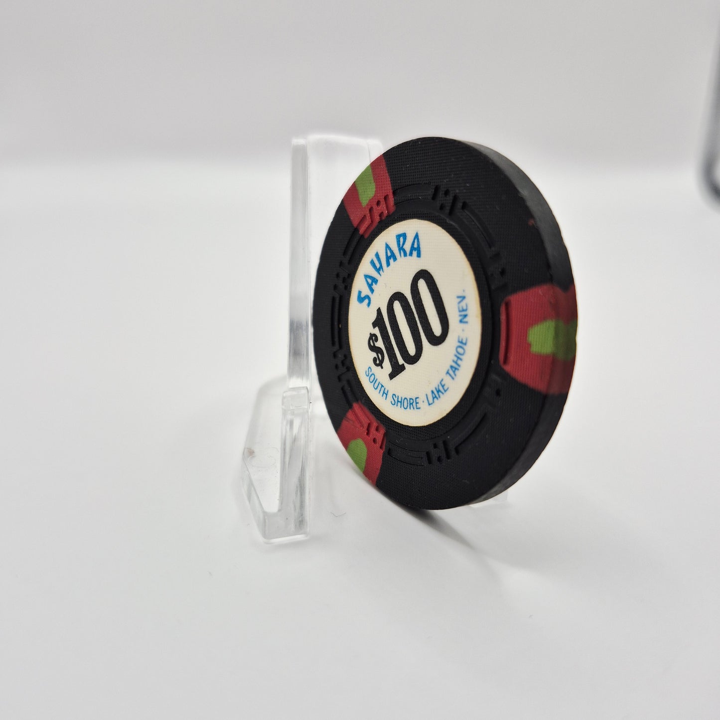Sahara Tahoe Casino Lake Tahoe Nevada $100 Casino Chip N7809