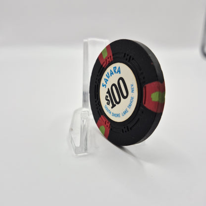 Sahara Tahoe Casino Lake Tahoe Nevada $100 Casino Chip N7809