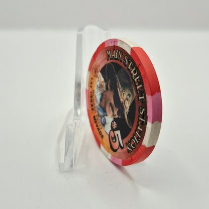 Main Street Station Hotel Casino Las Vegas Nevada 1998 'Richard Petty' $5 Casino Chip V1066