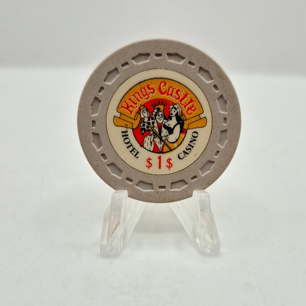 Kings Castle Casino Lake Tahoe Nevada 1970 $1 Casino Chip N5206