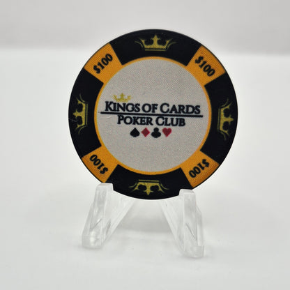 Kings of Cards Poker Club Houston Texas 2021 $100 Casino Chip