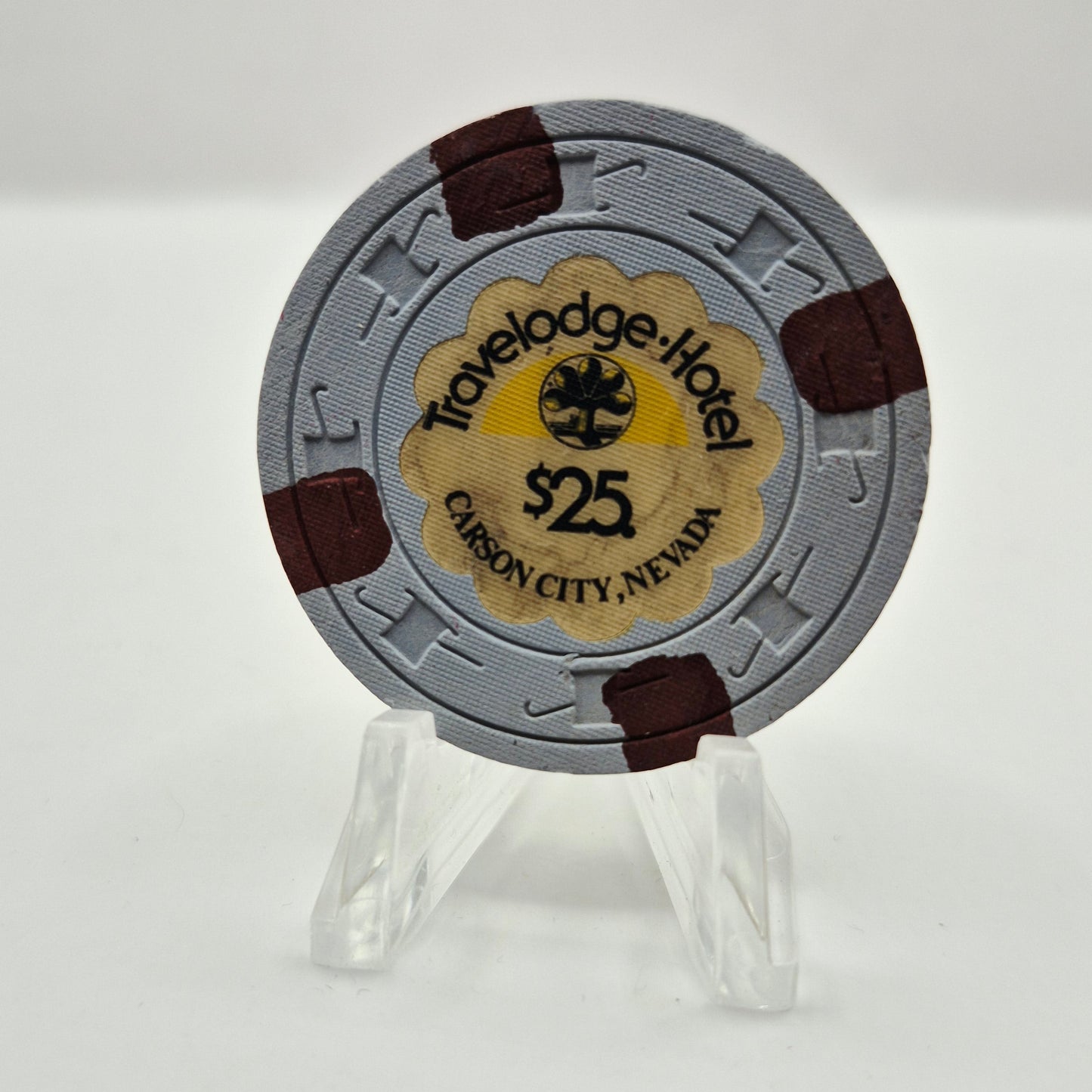 Travelodge Hotel Casino Carson City Nevada 1978 $25 Casino Chip D0238