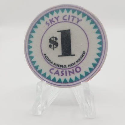 Sky City Casino Acoma New Mexico 1999 $1 Casino Chip